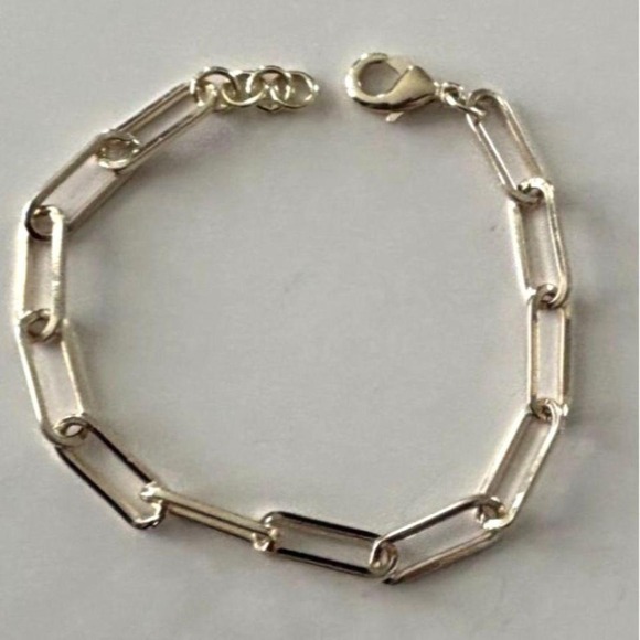Jewelry - Bracelet Gold Tone Paperclip Link Lobster Clasp New with Tags
